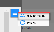 Request Access Menu
